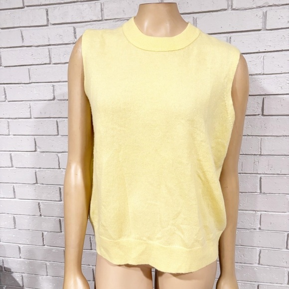 Madewell Cashmere Crewneck Sweater Vest - Picture 1 of 8